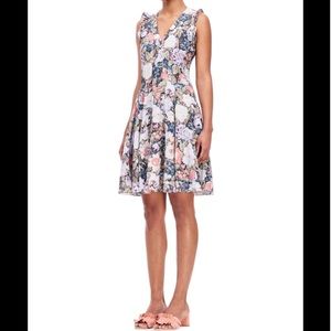 Rebecca Taylor Penelope V Neck Silk dress